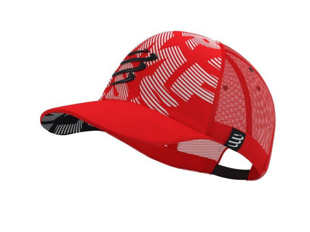 COMPRESSPORT TRUCKER CAP RED ET WHITE Casquette running