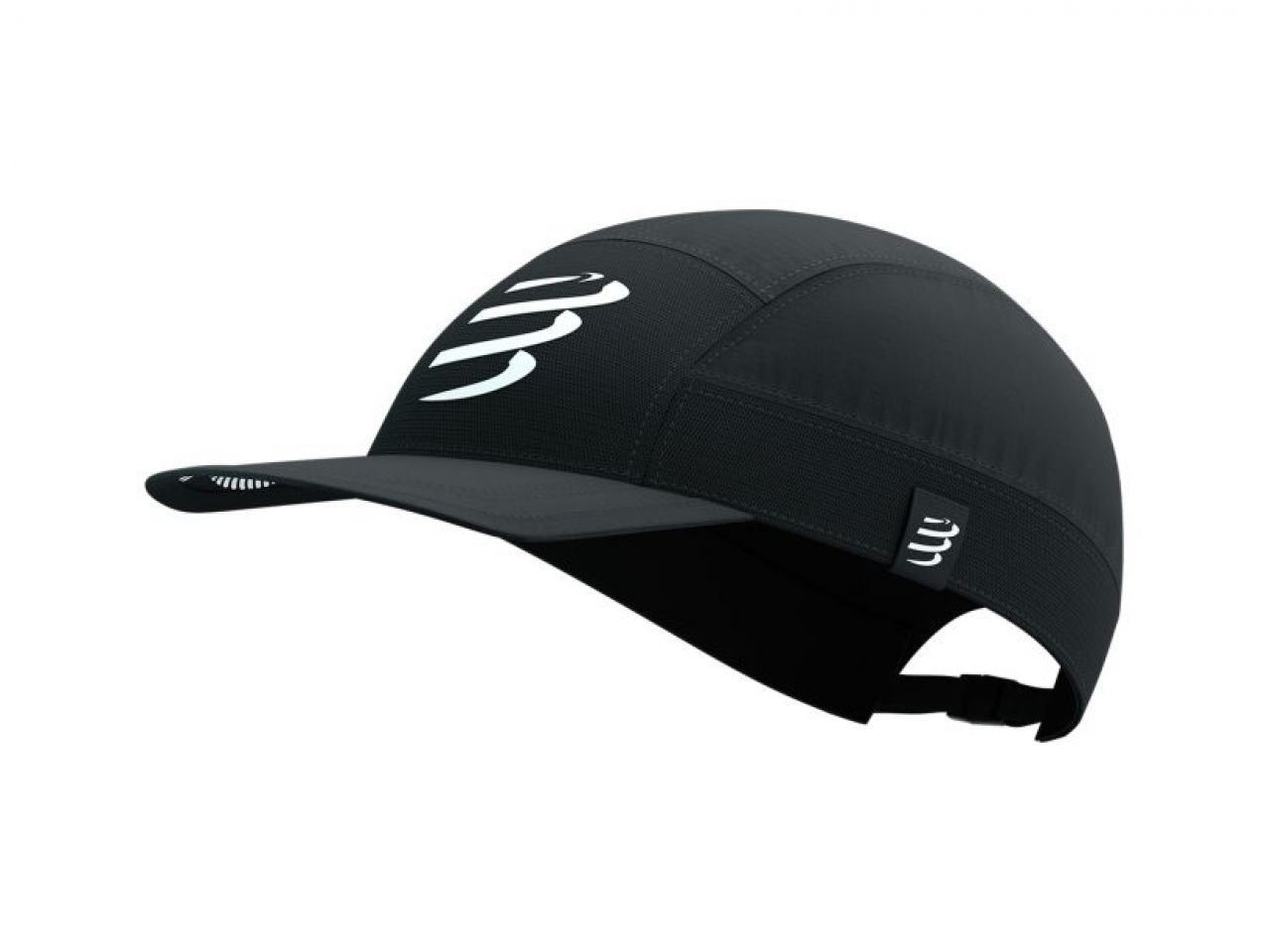 COMPRESSPORT 5 PANEL LIGHT CAP BLACK Casquette running