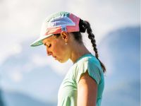 COMPRESSPORT 5 PANEL LIGHT CAP PAPAYA PUNCH Casquette running pas cher