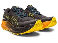 ASICS TRABUCO MAX 2 BLACK ET GOLDEN YELLOW  Chaussures de trail pas cher