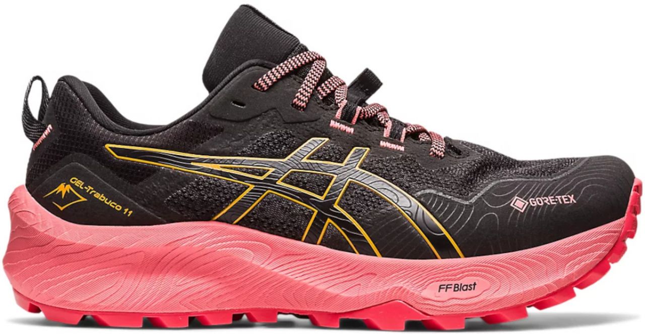 ASICS GEL TRABUCO 11 GTX BLACK  ET SANDSTORM Chaussures de trail étanches