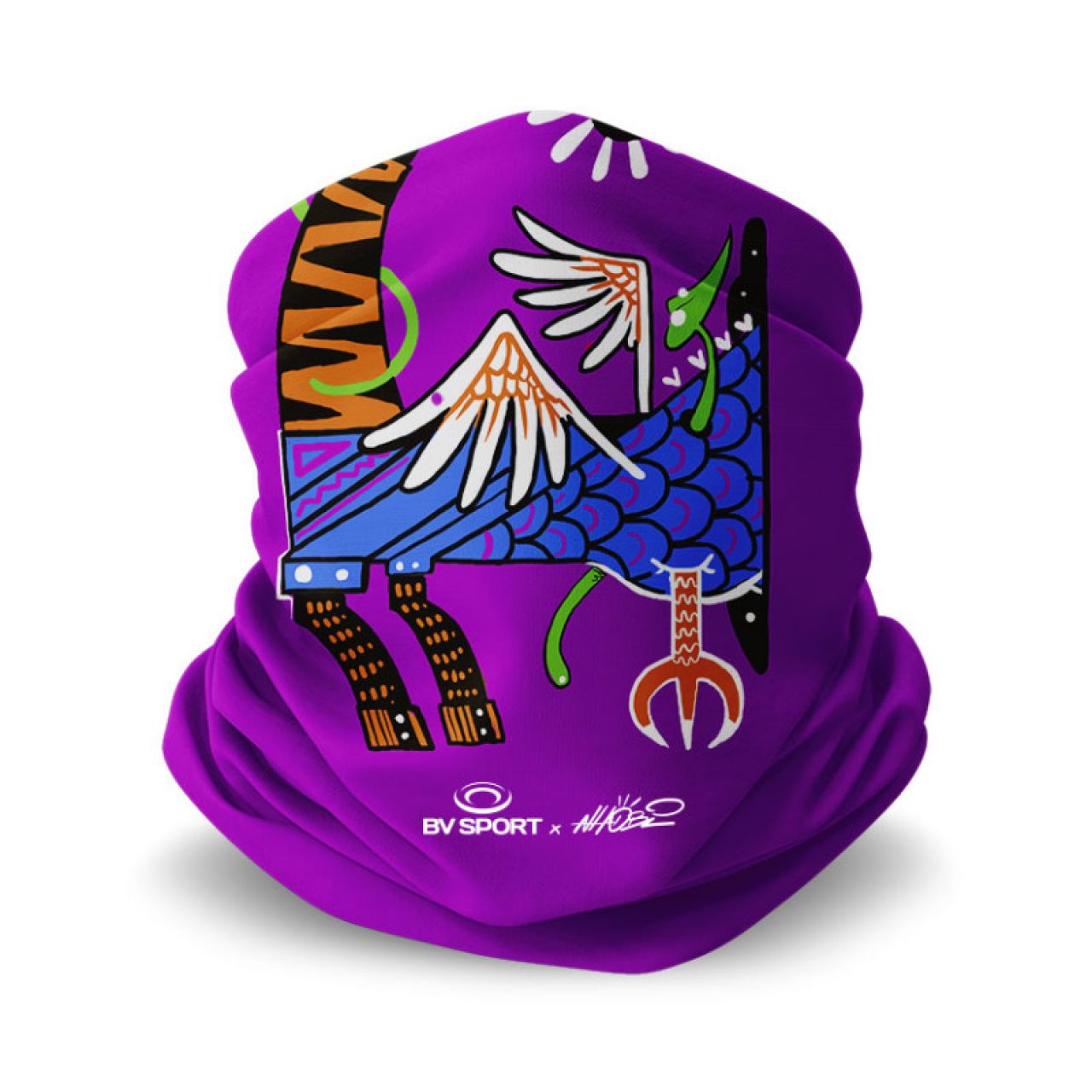 BV SPORT FOULARD COLLECTOR NHOBI CHIMERE VIOLET  Bandeau multifonctions
