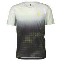 SCOTT TEE SHIRT RC RUN BLANC ET JAUNE Tee shirt running pas cher