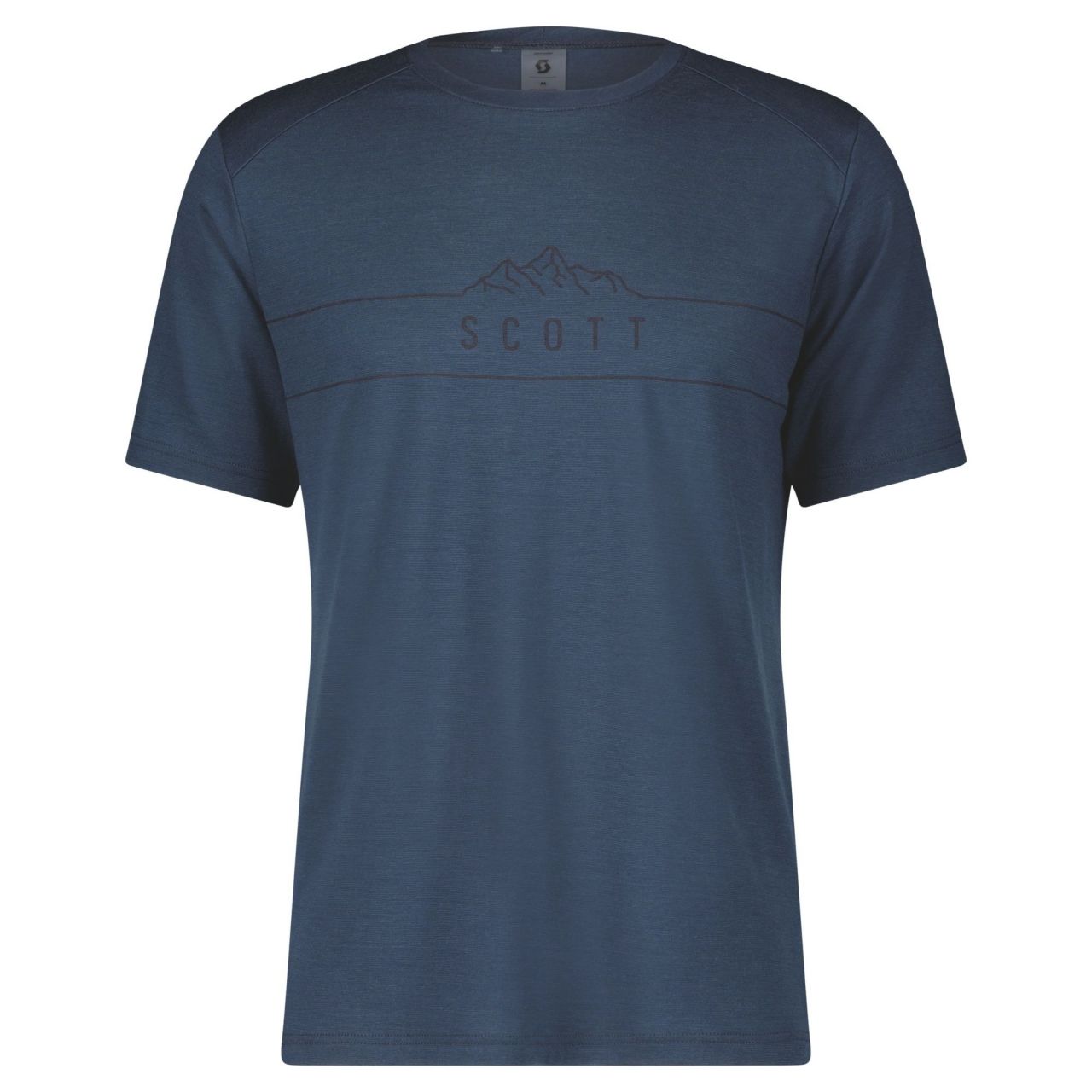 SCOTT TEE SHIRT SCOTT DEFINED MERINO SS METAL BLUE  Tee shirt technique