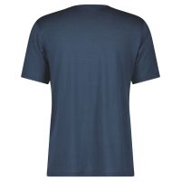 SCOTT TEE SHIRT SCOTT DEFINED MERINO SS METAL BLUE  Tee shirt technique pas cher
