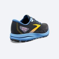 BROOKS DIVIDE 3 BLACK BLUE ET YELLOW  Chaussures de trail pas cher