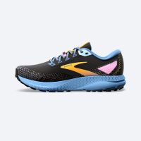 BROOKS DIVIDE 3 BLACK BLUE ET YELLOW  Chaussures de trail pas cher