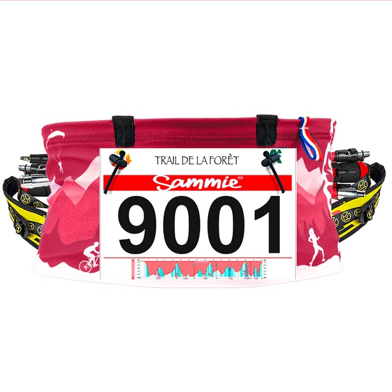 SAMMIE CEINTURE DE RUNNING SAMMIE EVO montagne ROSE  Ceinture de running