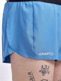 CRAFT PRO HYPERVENT SPLIT SHORT BLEU Short Running pas cher