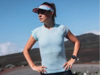 COMPRESSPORT VISOR ULTRALIGHT ICED AQUA  Visière running pas cher