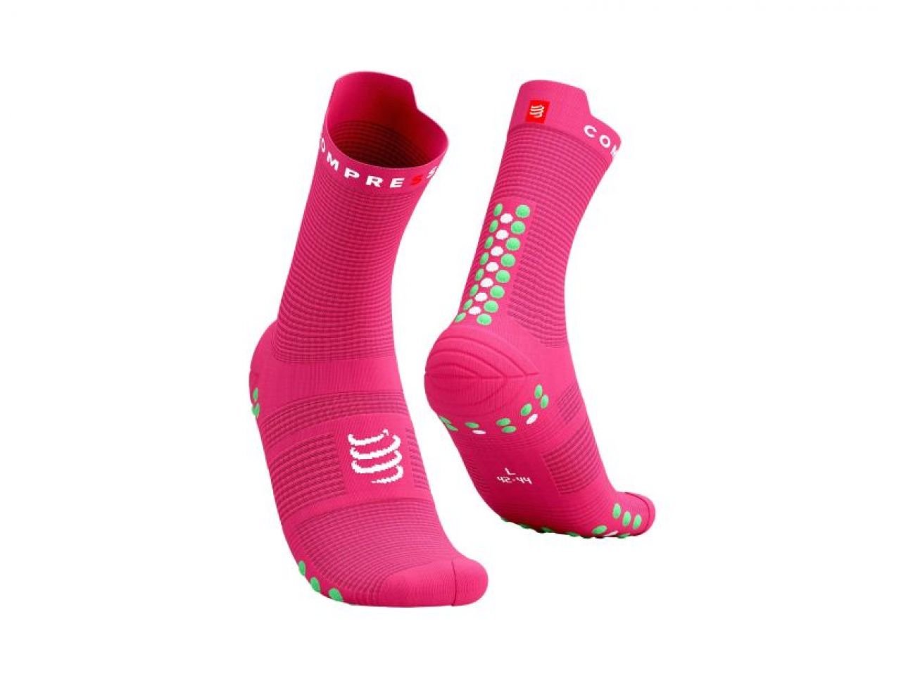 COMPRESSPORT PRO RACING SOCKS V4.0 RUN HIGH HOT PINK Chaussettes running