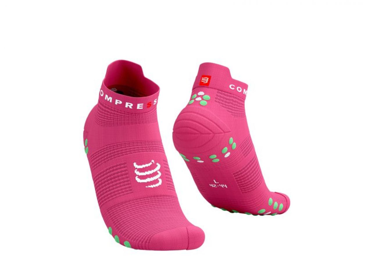 COMPRESSPORT PRO RACING SOCKS V4.0 RUN HOT PINK Chaussettes running
