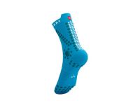 COMPRESSPORT PRO RACING SOCKS V4.0 TRAIL HAWAIIAN OCEAN Chaussettes running pas cher