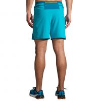 BROOKS SHORT HIGH POINT 7 POUCES 2 EN 1 HYPER BLUE  Short trail brooks pas cher