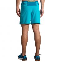 BROOKS SHORT HIGH POINT 7 POUCES 2 EN 1 HYPER BLUE  Short trail brooks pas cher