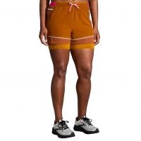 BROOKS SHORT HIGH POINT 7 POUCES 2 EN 1 HAZELWOOD Short trail brooks pas cher