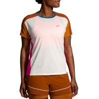 BROOKS SPRINT FREE SHORT SLEEVE 2.0 LIGHTEST SKY  Tee shirt running pas cher