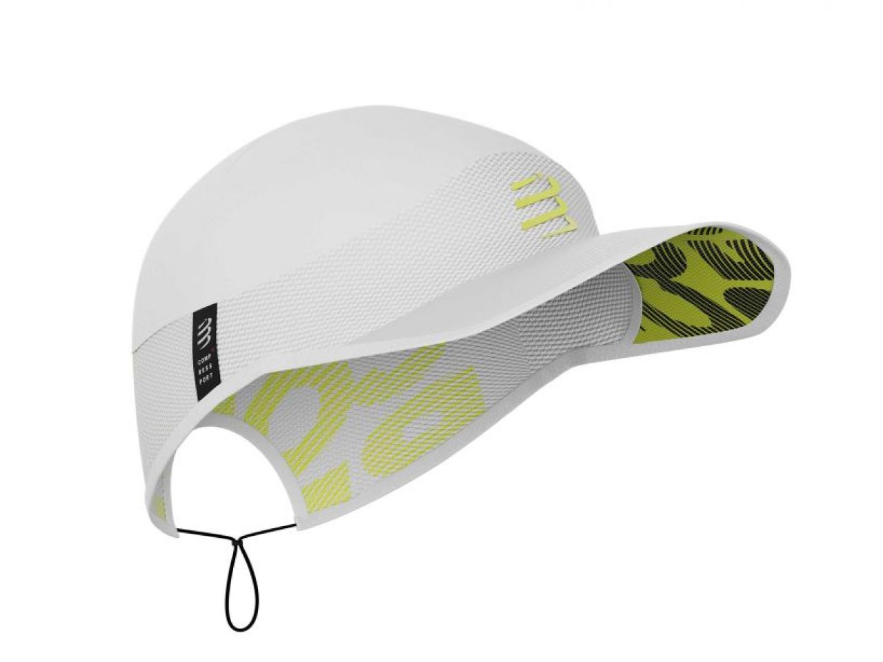 COMPRESSPORT PRO RACING CAP WHITE ET EVENING PRIMROSE Casquette running