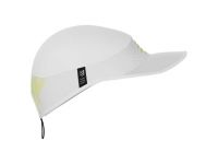 COMPRESSPORT PRO RACING CAP WHITE ET EVENING PRIMROSE Casquette running pas cher