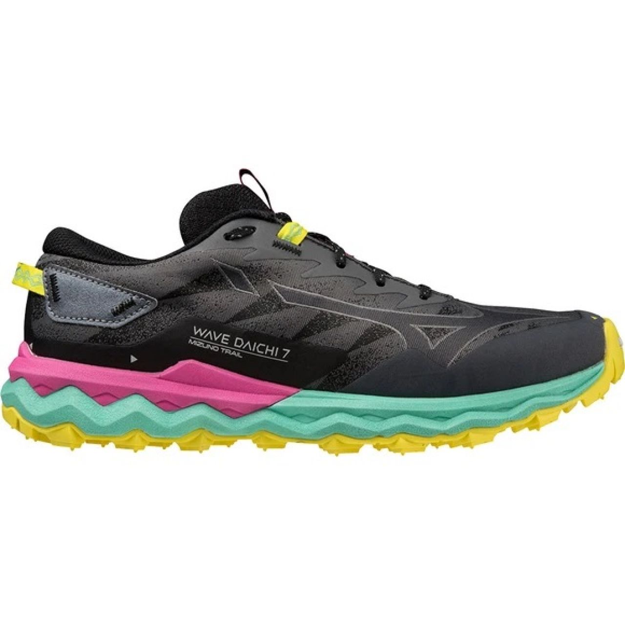 MIZUNO WAVE DAICHI 7 BLACK ET MULTI Chaussures de trail
