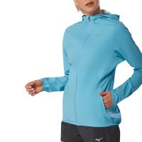 MIZUNO WATERPROOF 20K JACKET MAUI BLUE Veste running etanche pour femme pas cher