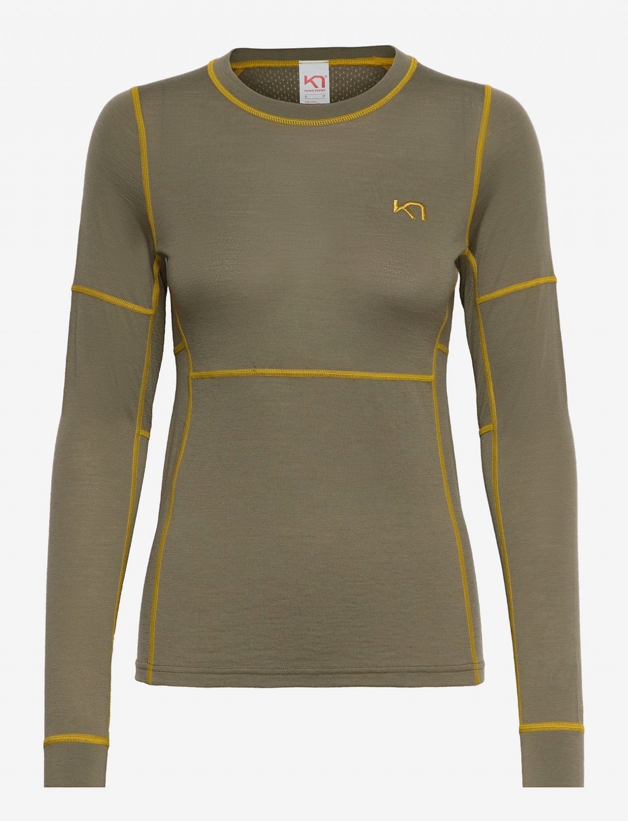 KARI TRAA LAM LS TWEED  Sous vetement technique  avec laine merinos