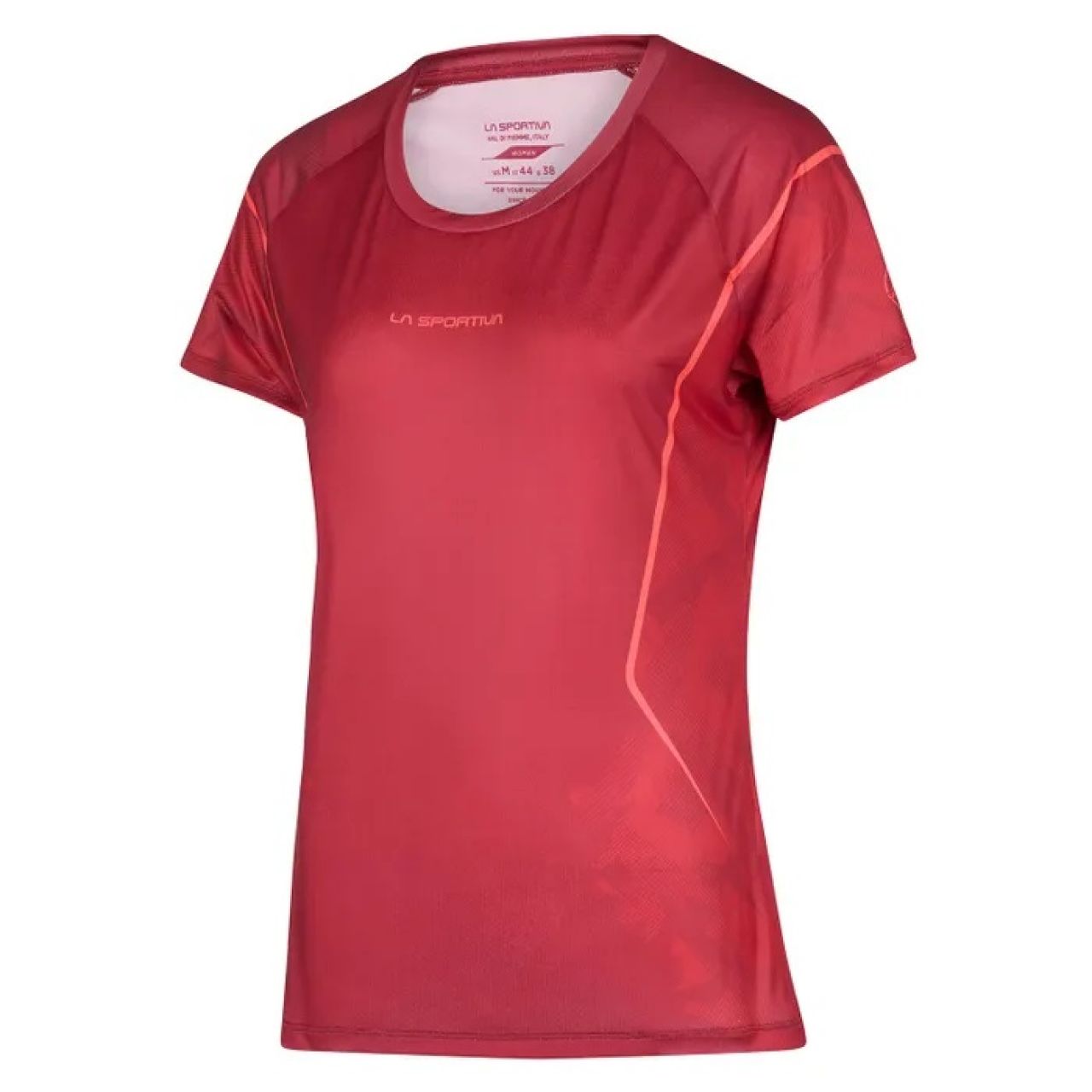LA SPORTIVA PACER TEE SHIRT VELVET ET CHERRY TOMATO Tee shirt running femme