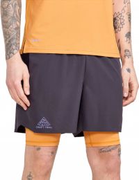 CRAFT PRO TRAIL 2 IN 1 SHORT SLATE Short Running pas cher