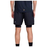 CRAFT PRO TRAIL 2 IN 1 SHORT NOIR Short Running pas cher