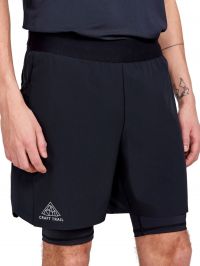 CRAFT PRO TRAIL 2 IN 1 SHORT NOIR Short Running pas cher