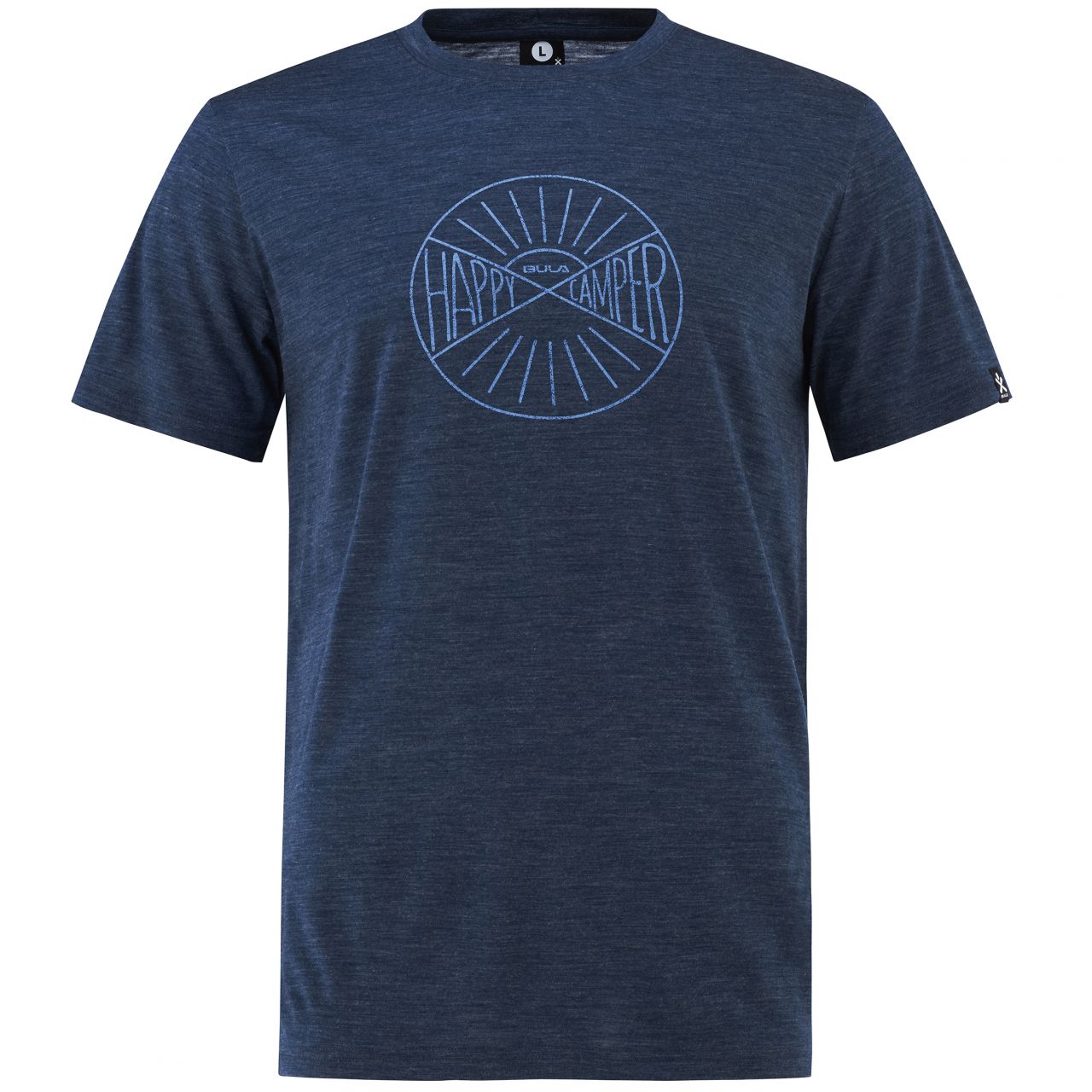 BULA  MERINO WOOL TEE DENIM Tee shirt en merinos