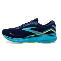 BROOKS GHOST 15 NAVY ET BLUE GREEN Chaussures de running pas cher