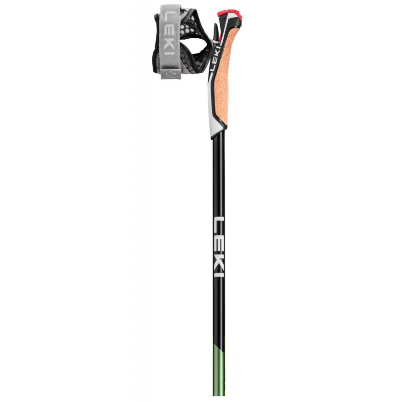 LEKI BATONS MONOBRINS FLASH CARBON GREEN METALLIC  Batons marche nordique
