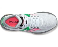 SAUCONY  GUIDE 16 WHITE ET GRAVEL Chaussures running pas cher