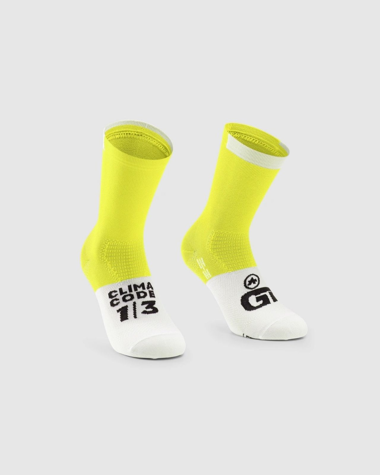 ASSOS GT SOCKS C2 OPTIC YELLOW Soquettes vélo Assos
