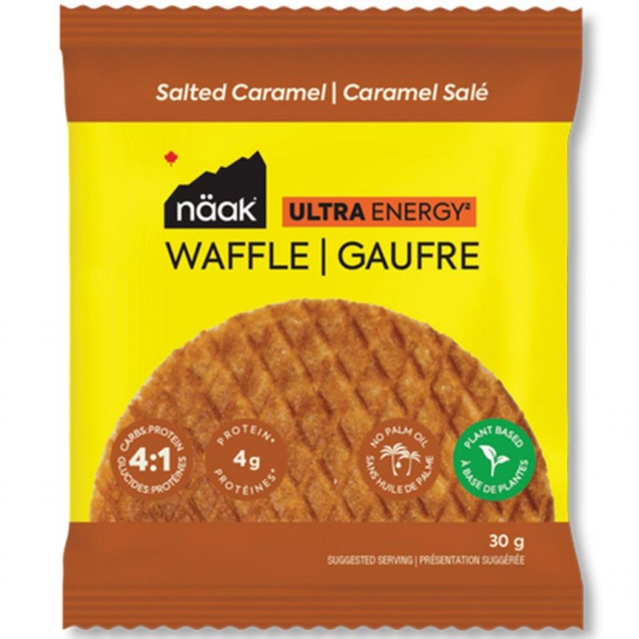 NAAK WAFFLE ENERGY CARAMEL SALE Gauffrette énergetique