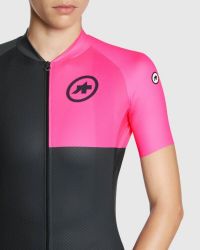 ASSOS UMA GT JERSEY C2 EVO STAHLSTERN FLUO PINK Maillot vélo pas cher