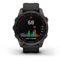 GARMIN FENIX 7S SAPHIRE SOLAR CARBON GRAY pas cher