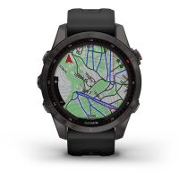 GARMIN FENIX 7S SAPHIRE SOLAR CARBON GRAY pas cher