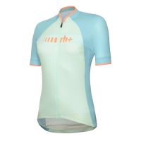 ZERO RH PRIME W JERSEY AQUA ET APRICOT Maillot vélo été femme