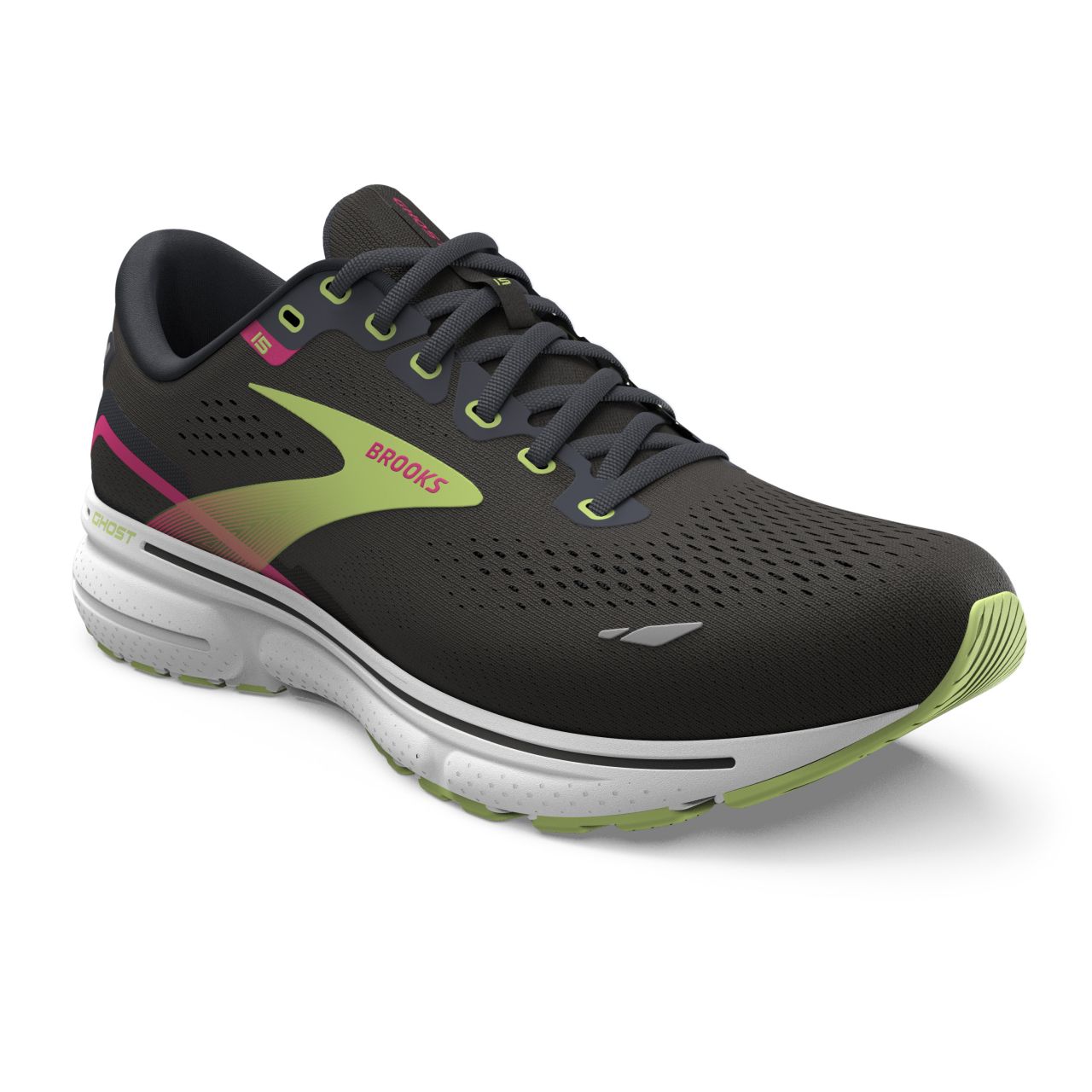 BROOKS GHOST 15 BLACK ET EBONY   Chaussures de running