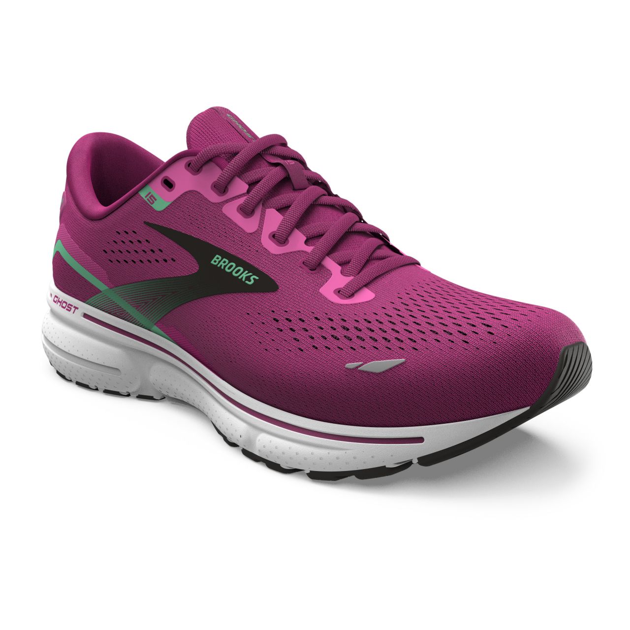 BROOKS GHOST 15 PINK ET FESTIVAL FUCHSIA Chaussures de running