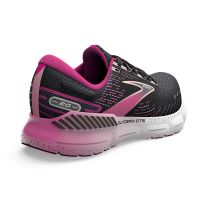 BROOKS GLYCERIN GTS 20 BLACK ET FUCHSIA  Chaussures de running pas cher