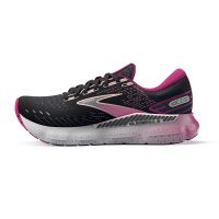 BROOKS GLYCERIN GTS 20 BLACK ET FUCHSIA  Chaussures de running pas cher