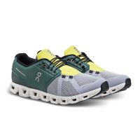 ON RUNNING CLOUD 5 OLIVE ET ALLOY Chaussures detente pas cher
