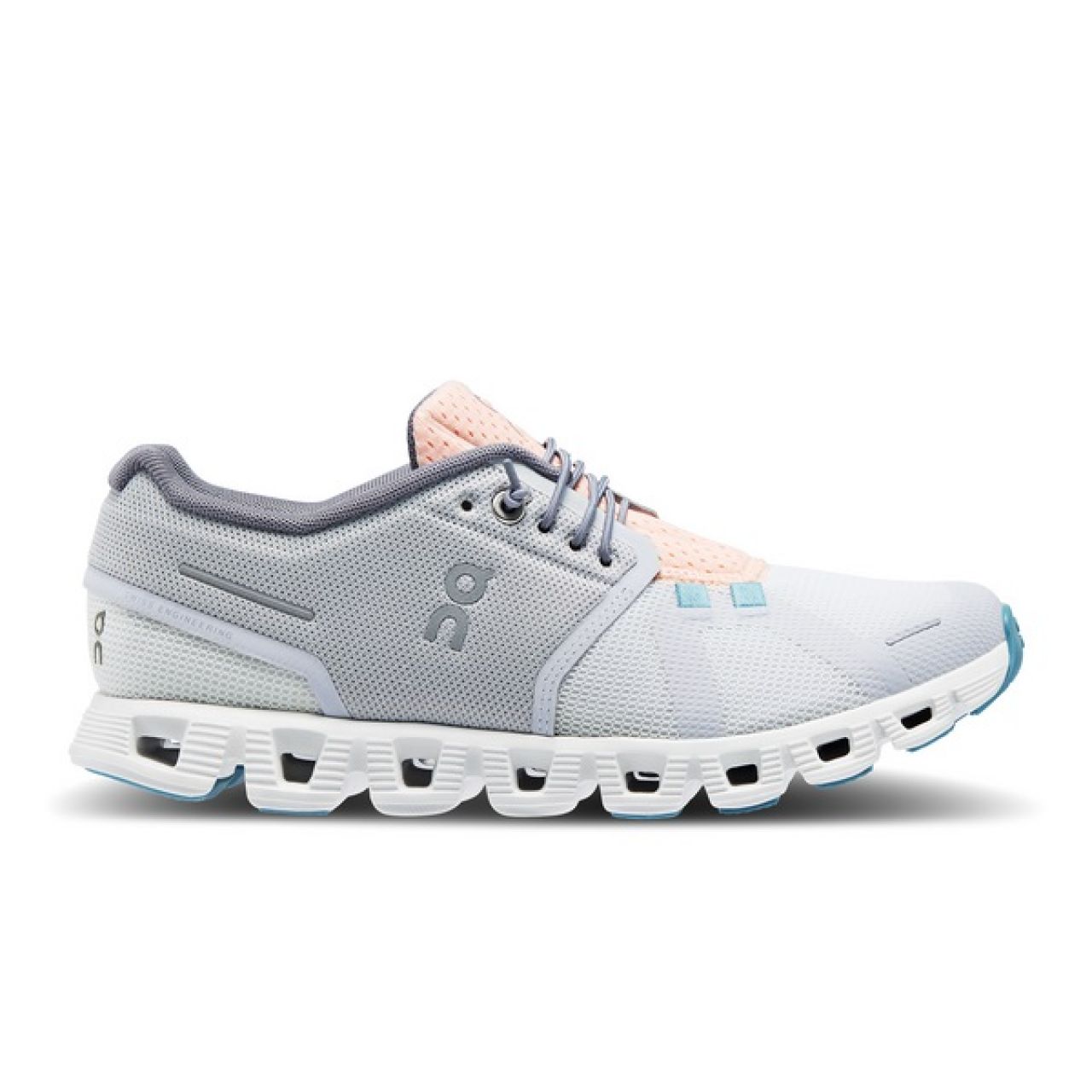 ON RUNNING CLOUD 5 GLACIER ET UNDYED WHITE Chaussures de running