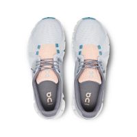 ON RUNNING CLOUD 5 GLACIER ET UNDYED WHITE Chaussures de running pas cher