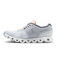 ON RUNNING CLOUD 5 GLACIER ET UNDYED WHITE Chaussures de running pas cher