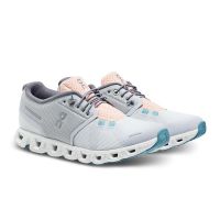 ON RUNNING CLOUD 5 GLACIER ET UNDYED WHITE Chaussures de running pas cher