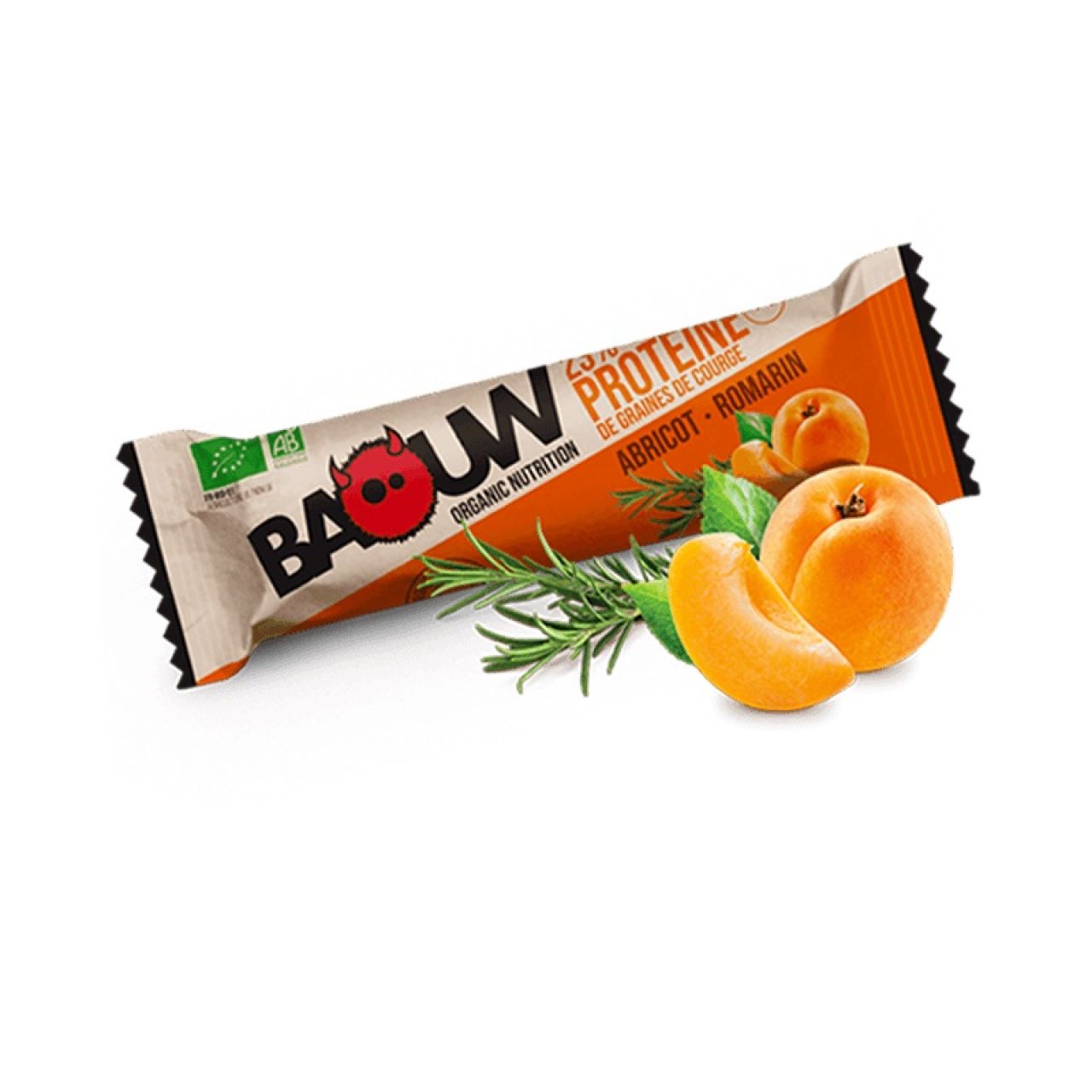 BAOUW PACK DE 3  BARRES COURGE ABRICOT ET ROMARIN Barre proteinée